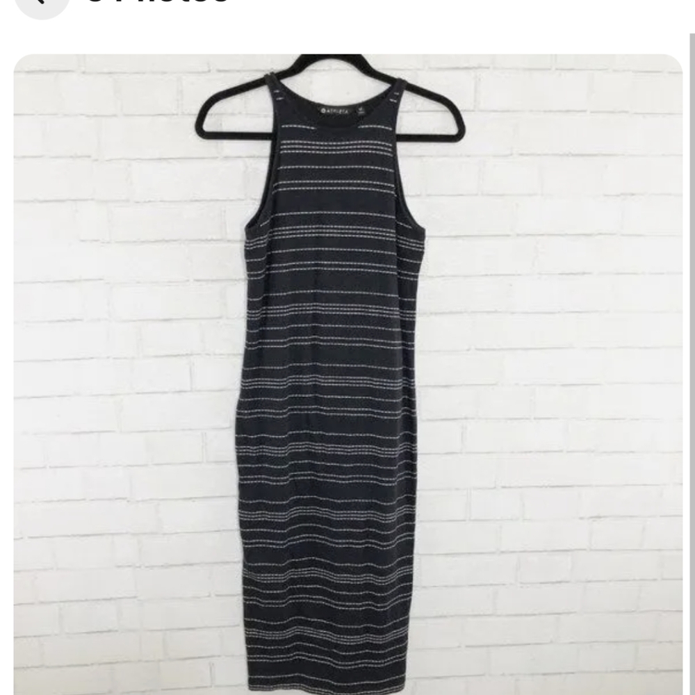 Athleta stripe knit dress-Small